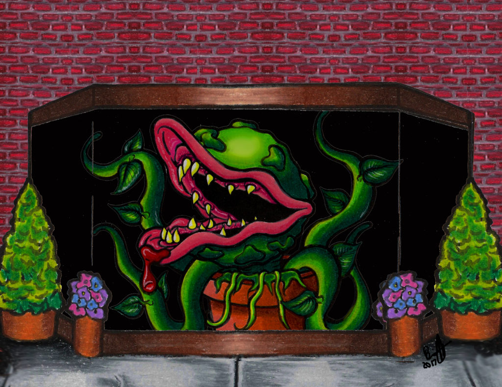 Little Shop of Horrors Performances in March of 2018, Art by Brian