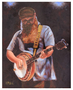 Banjo man - a painting by Kasandra McNeil