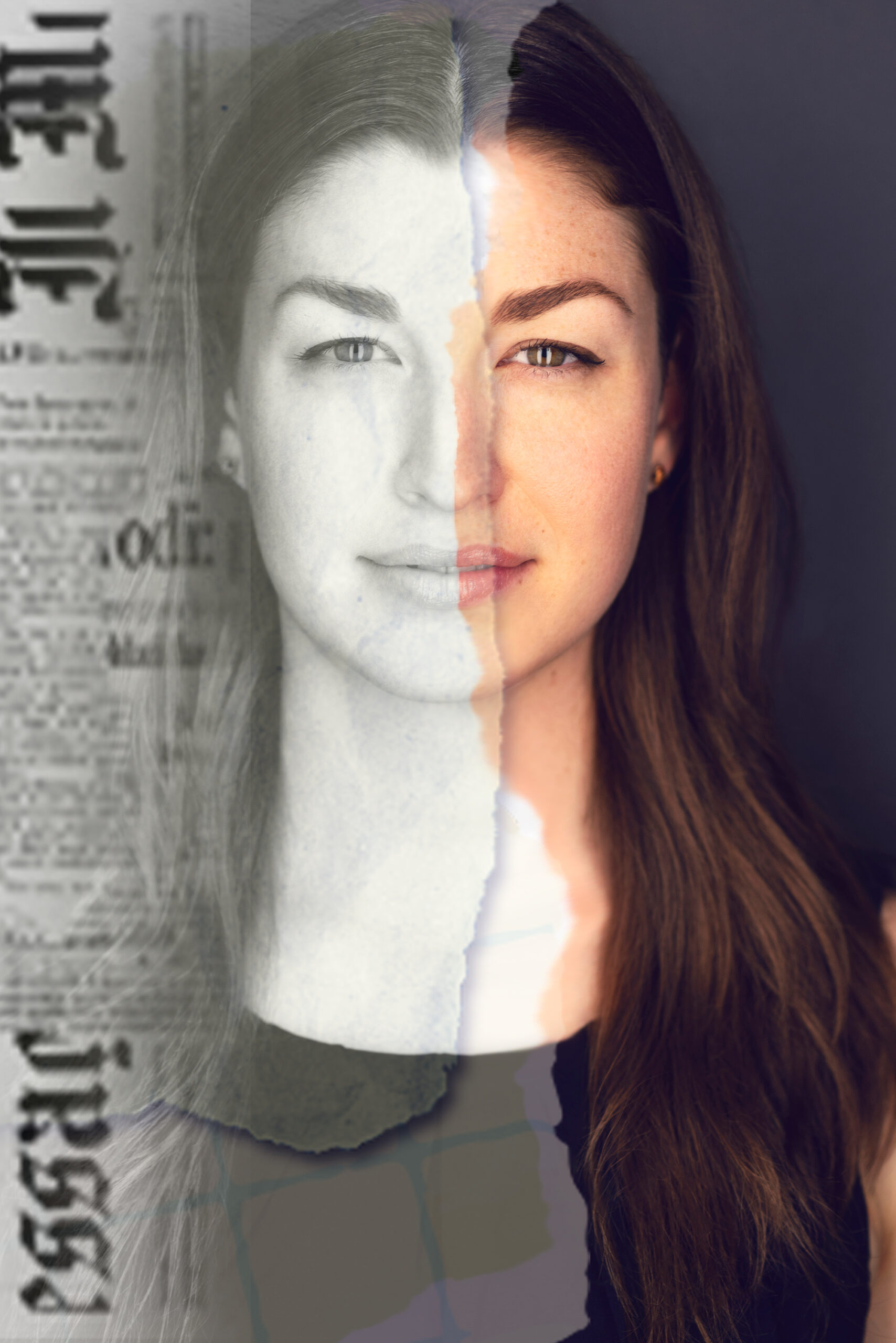 Edited image of young woman Julia Chereson